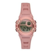 Time and Tru Ladies' Digital Sport Watch, Dusty Rose Round Case, Rose Gold Tone Bezel and Dusty Rose Plastic Strap (FMDOTT108)