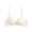 White, variant on Women's T Shirt Bra With Push Up Padded Bralette Bra Without Underwire Seamless Comfortable Soft Cup Bra Yellow 70AB