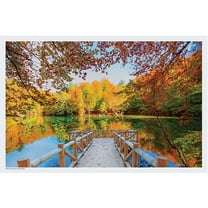 Autumn Lake Disposable Paper Placemats - 10in. x 14in. - 75/Pack (702078AL)