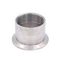 thumbnail image 1 of DERNORD Accesorio de tubería sanitaria con rosca hembra a virola TRI CLAMP de 2 pulgadas con diámetro exterior de 64 mm (tamaño de tubería: 1-1/2 "" NPT), 1 of 5