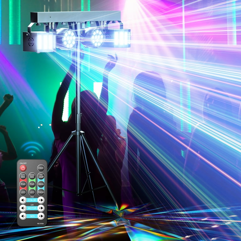DJ Lights with Stand, 24PCS+8PCS RGBW Party Bar Light Set DJ Lights with Stand, 24PCS+8PCS RGBW Party Bar Light Set