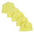 thumbnail image 1 of Bonnet pour Bébé, Jaune - Lot de 5, 1 of 1