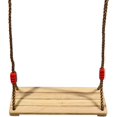 thumbnail image 1 of Juego de columpios de madera para niños y adultos, juego de columpios de madera con cuerdas ajustables para patio de juegos con árboles al aire libre, 1 of 1