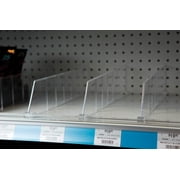 Kinter 9396169 3 x 0.5 x 22 in. Lozier & Madix Fixtures Plastic Divider System, Clear