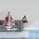 thumbnail image 2 of Figura acrílica de un pensador abstracto de pie. Adorno decorativo independiente con base para mesa, ideal para fiestas, hogar, estantería, festivales, 2 of 8