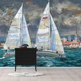 thumbnail image 3 of IDEA4WALL 6pcs Oil Painting Peel and Stick Wallpaper Removable Wall Murals Large Wall Stickers for Home Decoration, 100"x24", 3 of 5