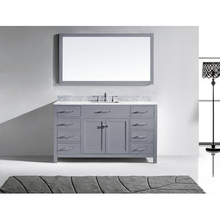 Willa Arlo Interiors Melba 60 Single Bathroom Vanity Set With Willa Arlo Interiors Melba 60 Single Bathroom Vanity Set With White And Mirror
