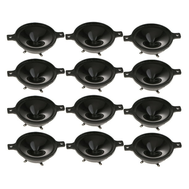 Tweeter ultrasónico de de bocina piezoeléctrica de 2.5 pulgadas y 2.5 kHz (paquete de 12) DYNWAVEMX Altavoz piezoeléctrico