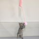 thumbnail image 1 of Juguete para gatos, Bouncy Dangler Juguetes para gatos Bola de felpa Cuerda elástica Teaser Varita Juguete para gatos de felpa Cuerda retráctil Rosado Colco gato jugar, 1 of 8