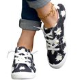 thumbnail image 4 of Willtoo Women Sneakers Slip On Low Top Canvas Casual Classic Comfort Flat Fashion Sneakers Printed Play Sneakers Lightweight Comfortable Sport Walking Shoe, 4 of 5