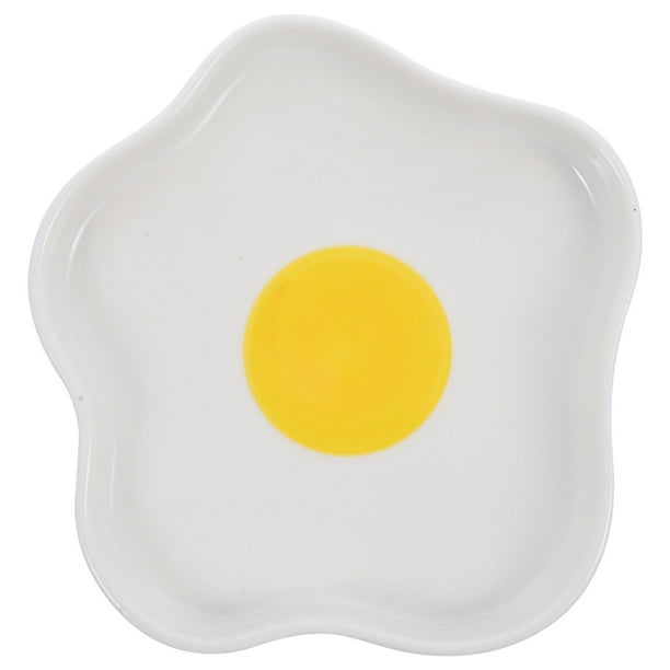 Plato de diseño de huevos plato de postre ensalada por servicio bandeja de cerámica plato de almacenamiento de alimentos