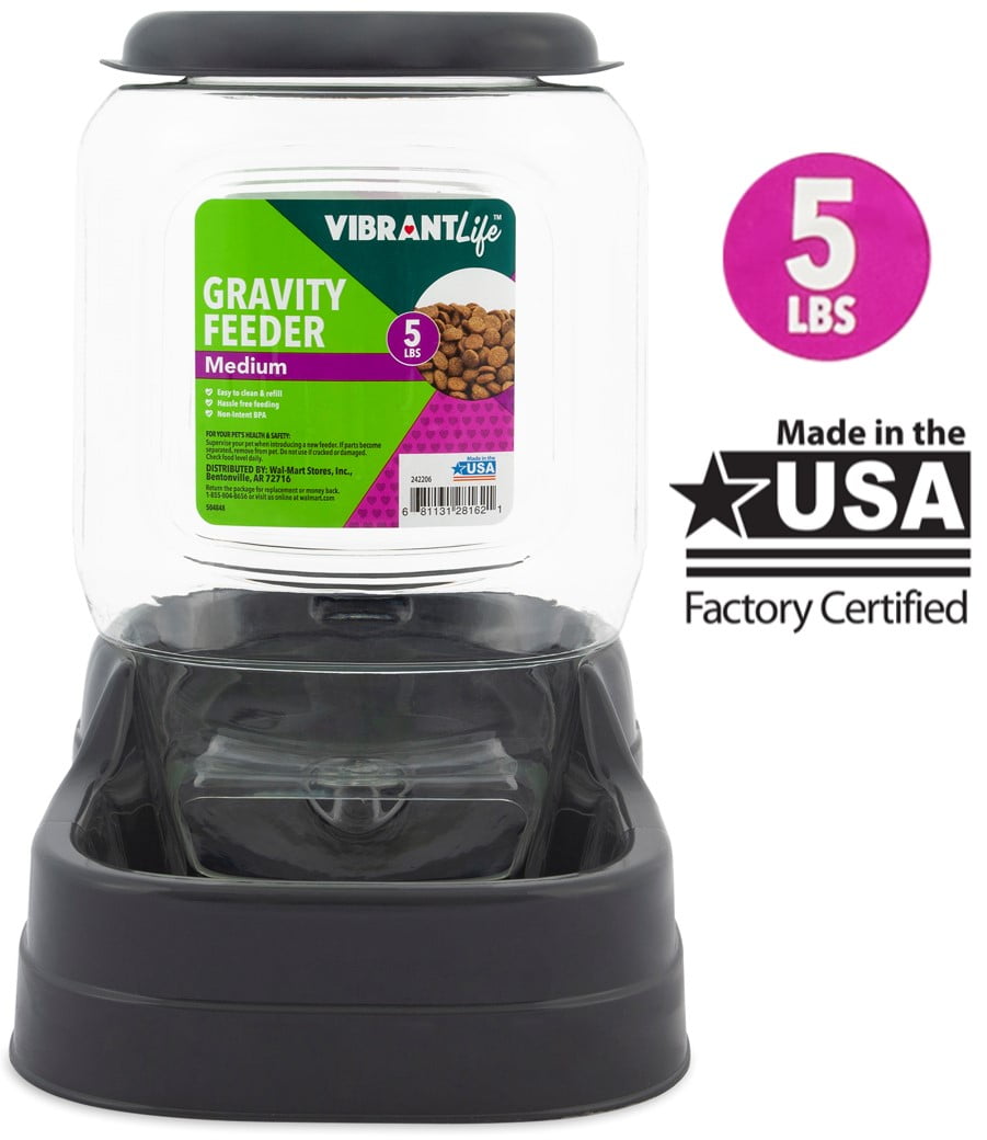 Vibrant Life Large Gravity Pet Feeder - 10 lb