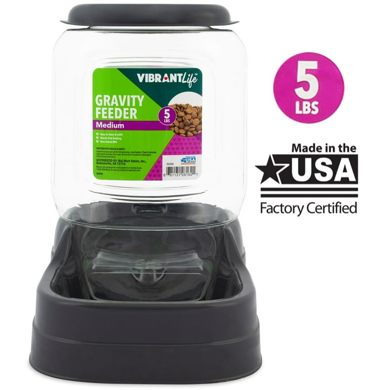 Vibrant Life Gravity Pet Feeder Medium 5 lbs