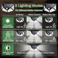 thumbnail image 3 of 4 Packs Outdoor Solar Lamp, Outdoor Solar Light, 100 LED Solar Outdoor Lighting, 3 Modes Outdoor Solar Spotlight with Motion Sensor, Outdoor Solar LED, 3 of 5