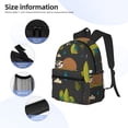 thumbnail image 3 of Yield Funny Sloths In The Forest Print Backpack for Women Men, Lightweight Casual Travel Daypack, Classic Basic College Backpack, Middle School Bag, 3 of 5