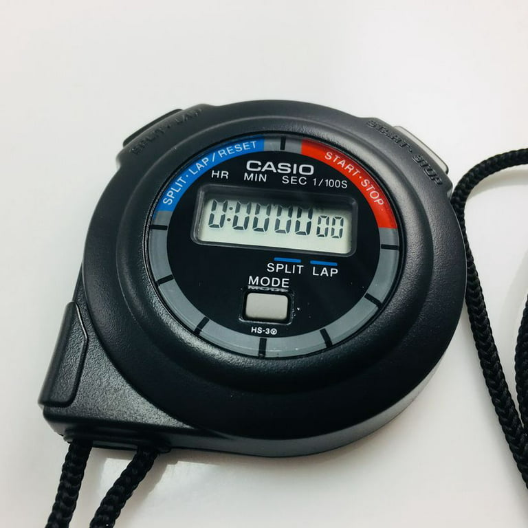 Men's Casio Handheld Black Resin Stopwatch HS3V-1R -