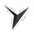 thumbnail image 2 of GoolRC Modern Minimalist Triangular Shape Wall Wrought Energy-Saving Wall Bedroom Study Hotel Bedside, 2 of 7