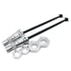 thumbnail image 1 of 2x Eje de Transmisión Frontal Atrás Universal Accesorios de Recambio para Juguete de Coche 1/5 Plata, 1 of 6