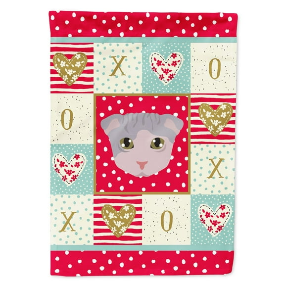 Carolines Treasures CK5177GF Ukrainian Levkoy Cat Love Flag Garden Size Small multicolor