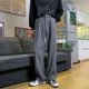 thumbnail image 4 of Pantalones ajustados para hombre, color gris liso, con trenzas, para primavera, elegantes, coreanos, muchas reseñas, licra, para vestir, 4 of 4
