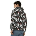thumbnail image 4 of Kdxio Laying Hens And Roosters Print Men Hoodies Casual Hoodies for Men with Zip Pockets Full Zip Long Sleeve Sweatshirt Sports Hooded Jacket-Small, 4 of 5