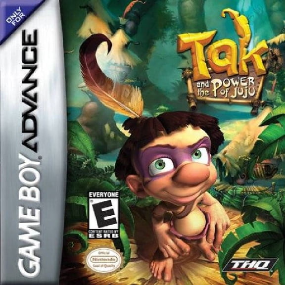 Restored Tak and the Power of Juju (Nintendo Gameboy Advance, 2003) Adventure Game (Refurbished)