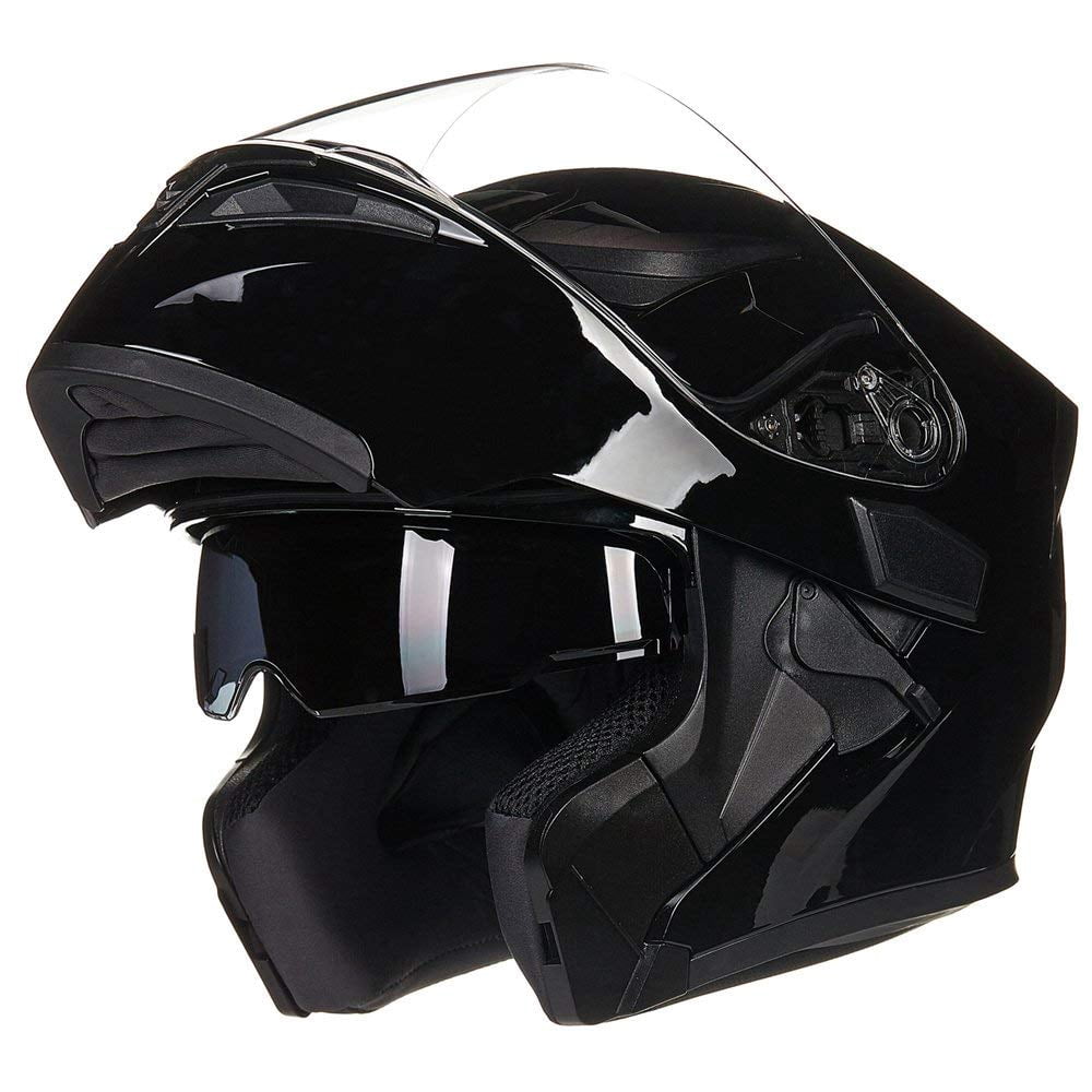 ILM Motorcycle Dual Visor Flip up Modular Full Face Helmet DOT Model 902/902L