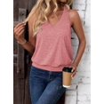 thumbnail image 5 of 2024 Womens Fashion Tank Tops Spring Summer Clothes Casual V Neck Sleeveless Loose Fit Outfit Cute Cami Shirts, 5 of 7