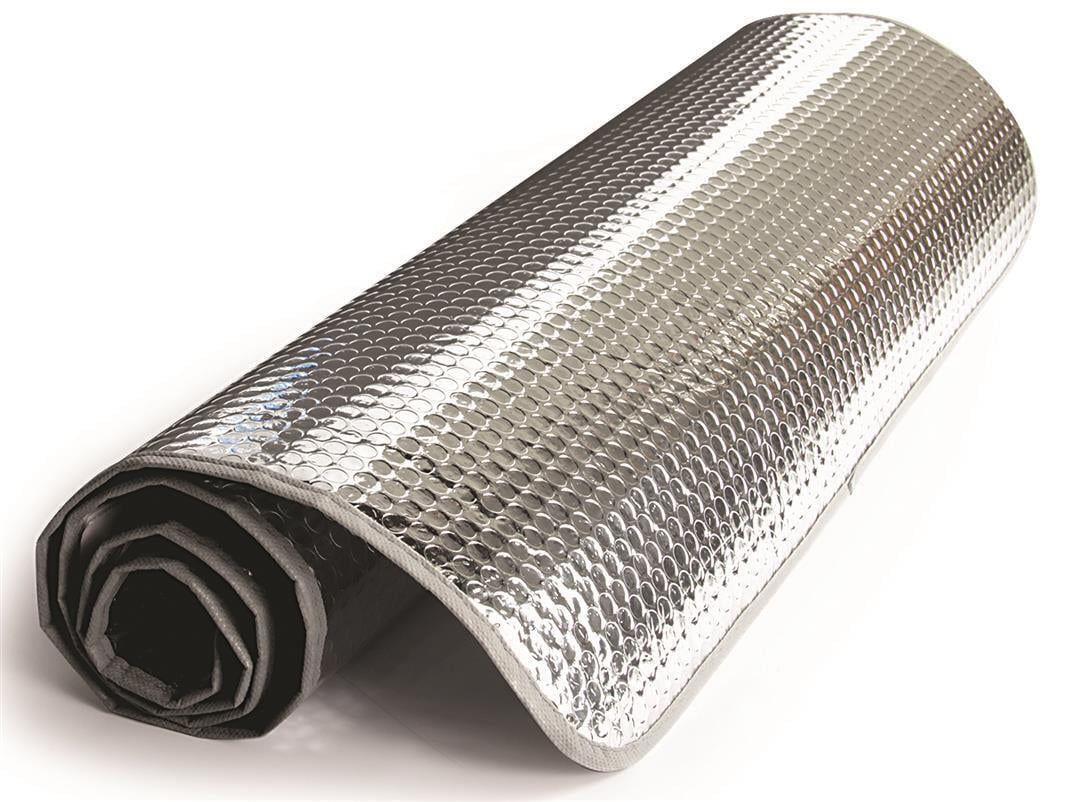Camco Camper/RV Reflective Window Cover | Reduce Temperatures in Trailers | Features a Lightweight Flexible Design & Measures 50-Inches x 26-Inches (45161)