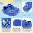 thumbnail image 4 of Meckior Toddler Boys Girls Garden Clogs Cartoon Slides Shoes Slip On Slipper Water Sandals For Little Kids, 4 of 8