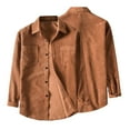 thumbnail image 3 of hgsbede Men's Corduroy Multi-Pocket Shirt Jacket Coat, 3 of 8