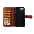 thumbnail image 2 of Brown Horse Case for iphone 6 / 7 / 8 Wallet Cover Flap Magnetic Closure Snap-on Book Style Cases Card Holders Folio Standing Wrist Strap Fashion Flip Pu Leather, 2 of 3