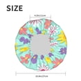 thumbnail image 6 of YFYANG Women's Double Waterproof Shower Cap, Daisy Floral Pattern Reusable Hair Cap for All Hair Styles and Head Sizes, 6 of 9