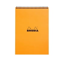 Rhodia Wire-Bound Sketchbook, Graph, 8.25 in x 11.75 in, Orange