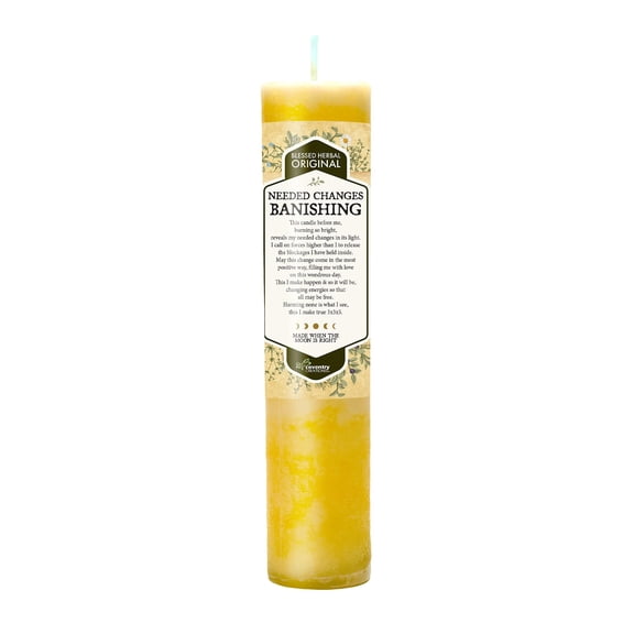 Blessed Herbal “Need Change / Banishing” Candle – Herbal Candle for Transformation, Letting Go & Positive Energy
