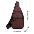 thumbnail image 3 of Sac de Poitrine Sac Bandoulière Sac de Poitrine de Sport Multi-Poches Rangement Portable Sangle Ajustable Compartiments Superposés pour Hommes Femmes Marche Extérieure Voyage Déplacements Gym Randonnée Léger Sac de Transport Quotidien, 3 of 7