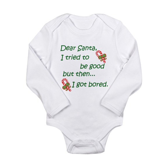 CafePress - Dear Santa - Long Sleeve Infant Bodysuit