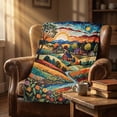 thumbnail image 6 of Four Seasons Tree Throw Blankets,Patchwork Tree Art Blanket,Soft Lightweight Blanket for Couch,Sofa,Bedroom,39.3x27.6 Inch,Gray, 6 of 7