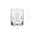 thumbnail image 2 of Vaso Crisa de Vidio Modelo Pedrada DOF Transparente, 2 of 4
