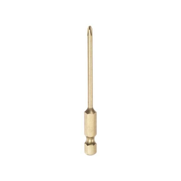 PH1 Phillips Cabeza Destornillador Taladro 3" Longitud 0.12" Diámetro 1/4 Pulgadas Hexagonal Vástago S2 Acero Magnético Cruzado Cabezal para Eléctrica Herramienta
