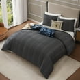 thumbnail image 3 of Bebejan English Manor 5 Piece Comforter Set, King, Blue, 100% Cotton Sateen, Reversible, All Season, Cozy Comfort, 3 of 11