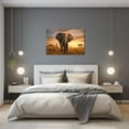 thumbnail image 3 of ZHONGYUTONG Forest Elephant Canvas Wall Art African Wild Animal Painting Prints Natural Sunset Landscape Pictures Office Wall Decor Framed (20.00" x 30.00"), 3 of 6