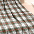 thumbnail image 3 of Green and Red Christmas Plaid Pattern Blanket,Comfortable Soft Flannel Throw Blanket,All Season,Warm Lightweight Blankets for Sofa Bed Couch Living Room Chair,30"x40", 3 of 4