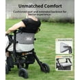 thumbnail image 3 of Andador con ruedas VOCIC para personas mayores con asiento, andador y silla de ruedas, silla de ruedas de transporte ligera y plegable, andador todoterreno para adultos, andador con ruedas 2 en 1 con, 3 of 5