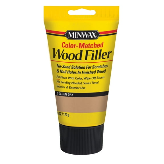 Minwax Golden Oak, Color-Matched Wood Filler, 6 oz, 1pc