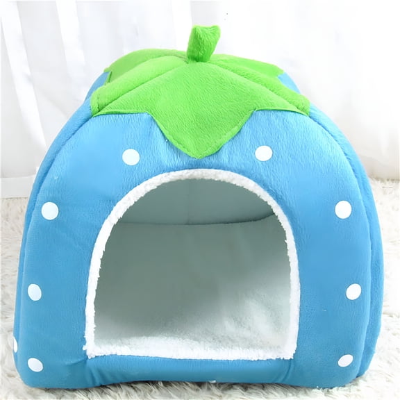 LAMIRO Cute Strawberry Small Pet Bed for Guinea Pig Rabbit Bunny Kitten Hamster