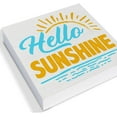 thumbnail image 4 of Zomyto 5"x5" Farmhouse Sunshine Sun Wood Box Sign Art Desk Decor Hello Sunshine Wood Block Sign Decor for Home Office Tabletop Shelf Wall, 4 of 7