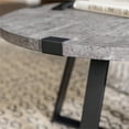 thumbnail image 2 of Table Basse Ronde Rustique - Béton Foncé, 2 of 9