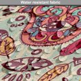 thumbnail image 5 of Hamsa Dog Crate Cover, Ornamental Pattern Colorful Sketch Design, Easy to Use Pet Kennel Cover for Medium Large Dogs, 35" x 23" x 27", Multicolor, by Ambesonne, 5 of 6