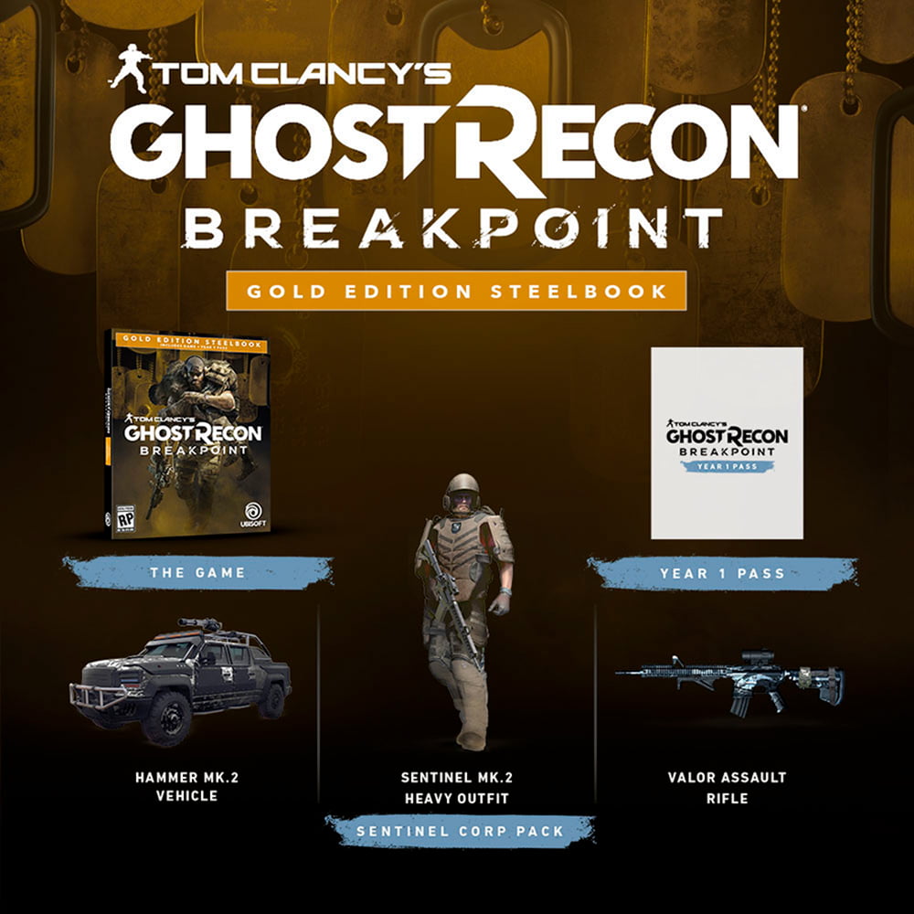 Tom Clancy Ghost Recon Breakpoint Steelbook Gold Edition Xbox One
